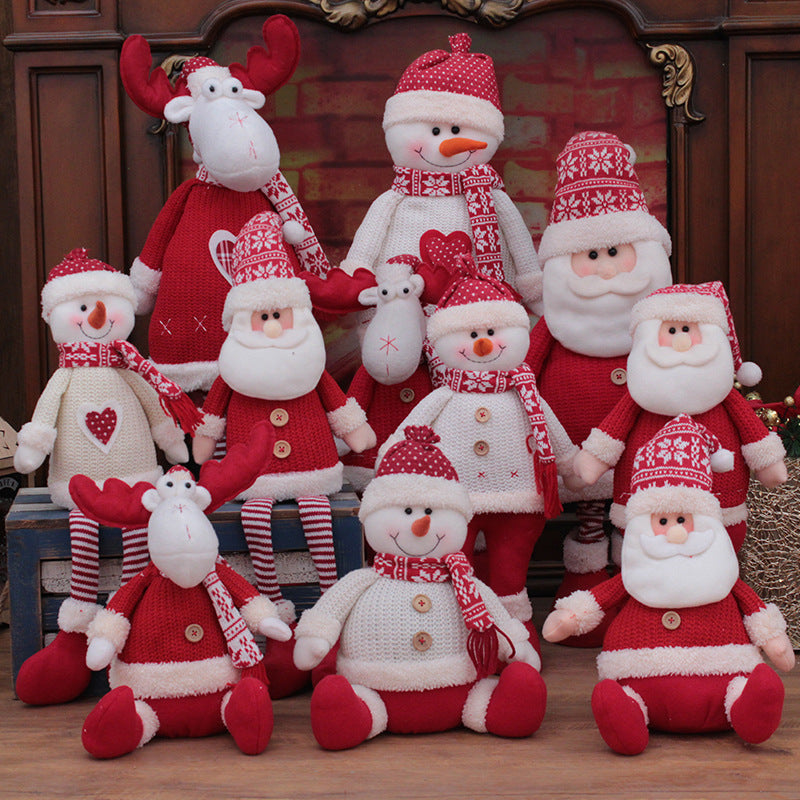 Main Christmas Decorations For Home Big Santa Claus Doll Party Supplies image