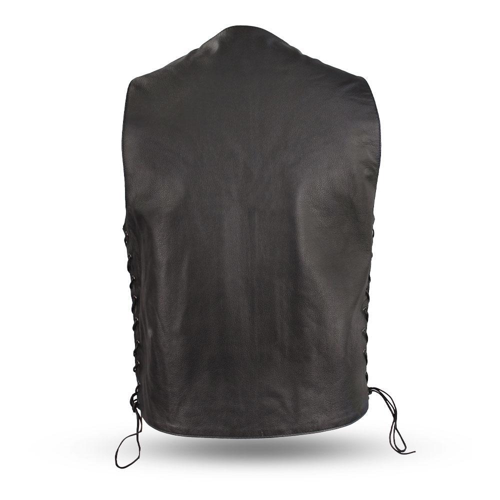 Main Gun Slinger - Men's Leather Western Vest image