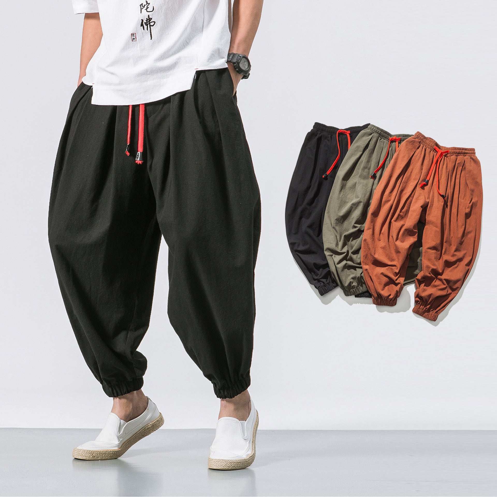 Main Retro Cotton Plus Size Pants Bloomers image